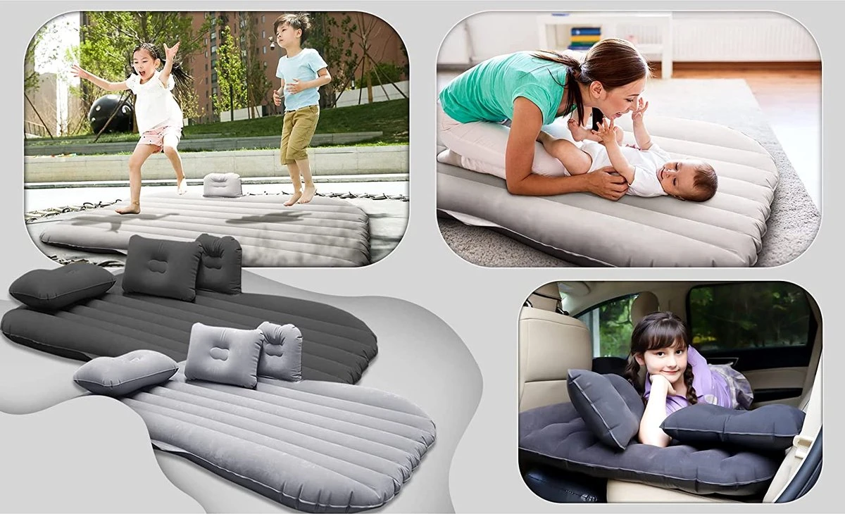 Opblaasbaar Matras Voor In De Auto, Opblaasbaar Bed, Opvouwbaar, Comfortabele Autostoel, Automatras Met Elektrische Luchtpomp En 3 Adapters, 2 Kussens En Draagtas, Voor Camping, Reizen (zwart) 3 Opblaasbaar Matras Voor In De Auto, Opblaasbaar Bed, Opvouwbaar, Comfortabele Autostoel, Automatras Met Elektrische Luchtpomp En 3 Adapters, 2 Kussens En Draagtas, Voor Camping, Reizen (zwart)