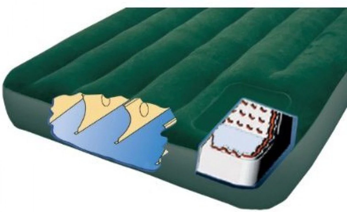 Intex Downy Luchtbed - 2-persoons - 152x203x22cm 9 Intex Downy Luchtbed - 2-persoons - 152x203x22cm - Afbeelding 7