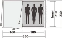 Easy Camp Tent Galaxy 300 3-persoons Rustiekgroen -Buiten Kamperen 1200x746