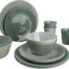 Bo-Camp Servies - Campingbord - 100% Melamine - 16 Delig - Mix & Match - Groen -Buiten Kamperen 1200x746 5