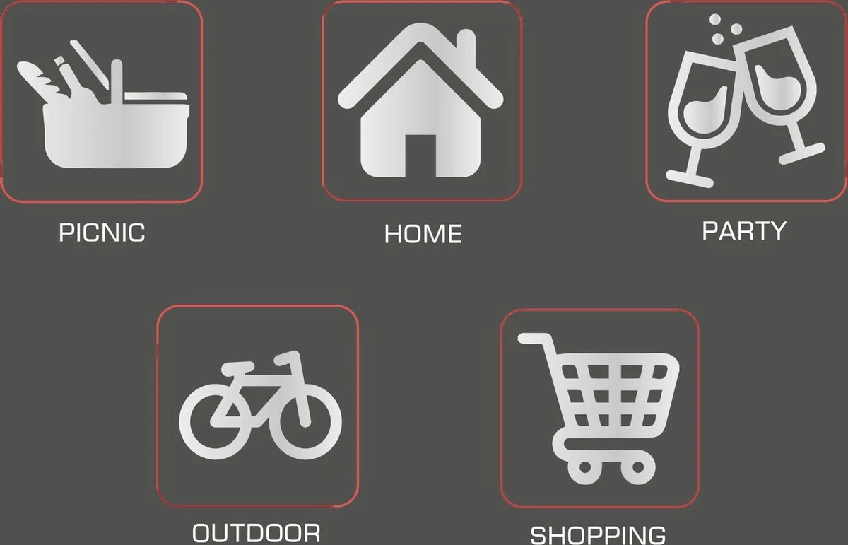 Bomoe Koeltas Picknickmand Opvouwbaar IceBreezer K47 - 47x27x26 Cm - 32 Liter- Perfect Voor Barbecues Of Boodschappen 10 Bomoe Koeltas Picknickmand Opvouwbaar IceBreezer K47 - 47x27x26 Cm - 32 Liter- Perfect Voor Barbecues Of Boodschappen - Afbeelding 8