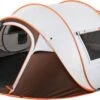 Fly Lab Luxe Pop Up Tent - Kampeer Tent - Grijs/Oranje - 4 Persoons -Buiten Kamperen 1200x787 1