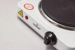 Kookplaat Basic Ø 16 Cm Elektrisch Wit Enkel Pits 1000W 5-standen 22 X 22 X 7 Cm -Buiten Kamperen 1200x799 109