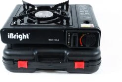IBright Draagbare Camping Kooktoestel - Gasbrander - 1 Pits Gaspit - Elektrische Ontsteking - 2900 Watt - Met Koffer - Zwart -Buiten Kamperen 1200x805 6