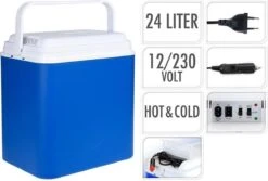 Excellent Cool Solutions - Draagbare Koelbox - Met Verwarm Functie - Blauw/wit - 24 Liter - 12V & 230V -Buiten Kamperen 1200x811 8