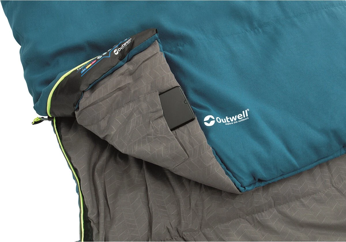 Outwell Slaapzak Campion Lux Blauw 12 Outwell Slaapzak Campion Lux Blauw - Afbeelding 10