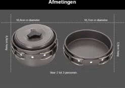Hikr® Camping Pannenset - Complete 22-delige Kookset - Lichtgewicht - Kookgerei Servies - Outdoor - BPA-vrij - Keukengerei Set 12 Hikr® Camping Pannenset - Complete 22-delige Kookset - Lichtgewicht - Kookgerei Servies - Outdoor - BPA-vrij - Keukengerei Set -Buiten Kamperen 1200x848 5