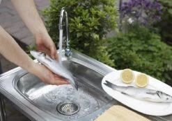 Camping/Outdoor Inox Tafel Met Gootsteen Lavabo En Kraan 100x77x50cm -Buiten Kamperen 1200x852 1