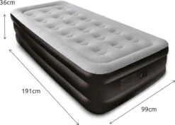 BluMill Eenpersoons Luchtbed - Met Ingebouwde Pomp - Luchtbed Zelfopblazend - Incl. Draagtas - 191x99x36 Cm -Buiten Kamperen 1200x859 1