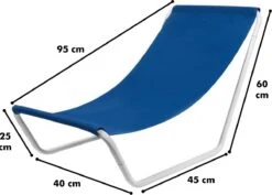 In Round Strandstoel Met Opbergtas – Opvouwbaar / Inklapbaar – Blauw – Campingstoel – Vouwstoel – Visstoel – Strand Stoel / Stoelen – Lichtgewicht Kampeerstoel – Beach Chair – Voor Volwassenen – Outdoor – Camping -Buiten Kamperen 1200x860 6