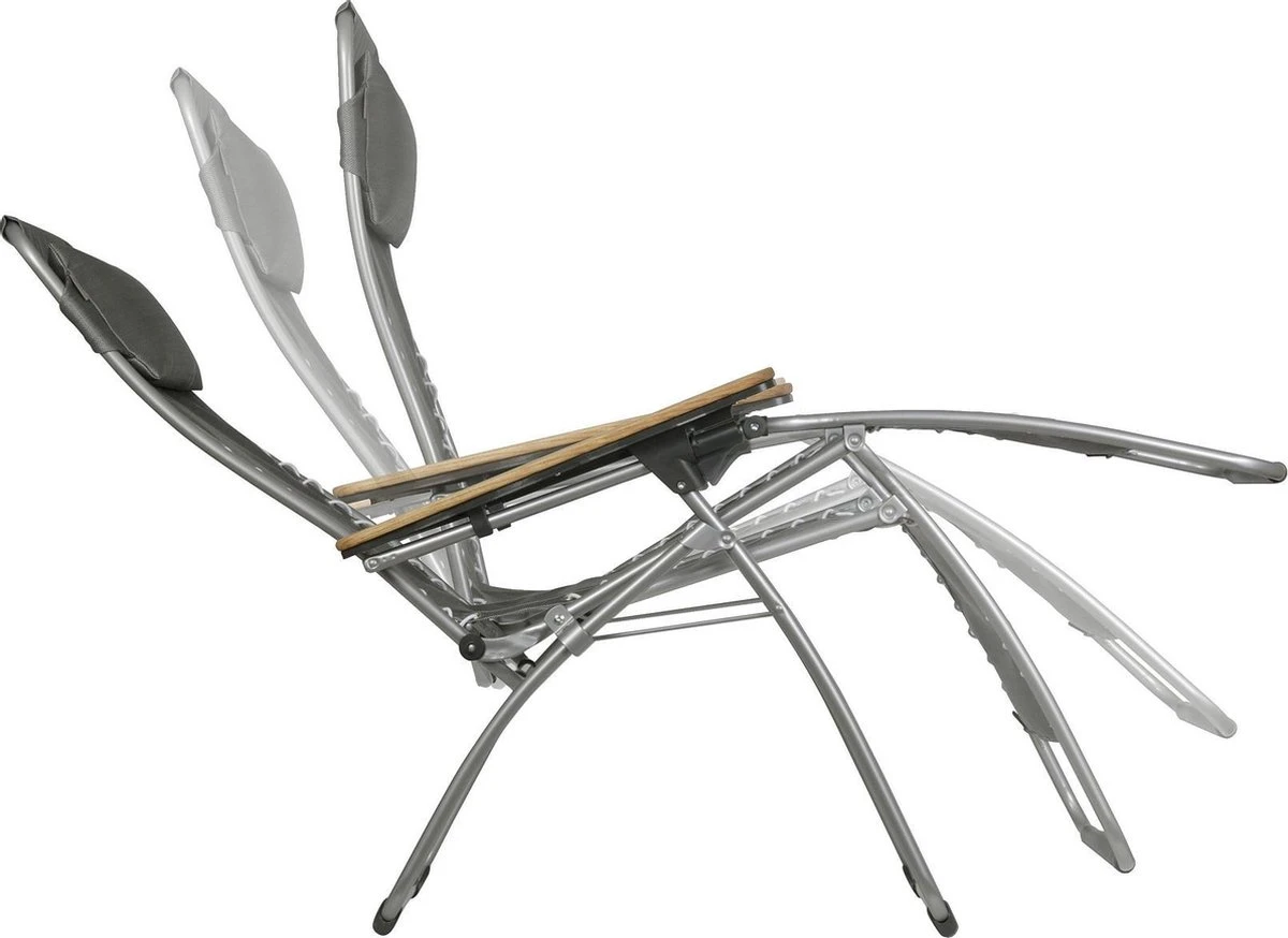 Lafuma RSX XL Clip Air Comfort - Relaxstoel - Verstelbaar - Inklapbaar - Zero Gravity - Acier 4 Lafuma RSX XL Clip Air Comfort - Relaxstoel - Verstelbaar - Inklapbaar - Zero Gravity - Acier - Afbeelding 2