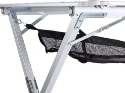 Campart Campingtafel XL TA-0806 - Opvouwbaar, Lichtgewicht En Met Verstelbare Poten - Kampeertafel Inklapbaar Inclusief Opbergtas - 140 X 80 X 70 Cm - Wit -Buiten Kamperen 1200x891 4