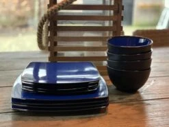 Camping Servies - 12 Delig – 100% Melamine Servies Set – Campingservies – Melamine Servies - Blue Ocean -Buiten Kamperen 1200x900 57