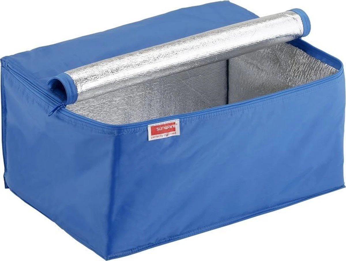 Sunware - Square Koeltas Blauw - Voor Vouwkrat 32L - 43 X 31 X 23 Cm 3 Sunware - Square Koeltas Blauw - Voor Vouwkrat 32L - 43 X 31 X 23 Cm