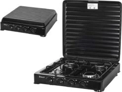 Zilan - Gas Kooktoestel 4 Pits - Campingkooktoestel - Gaskookplaat - Zwart -Buiten Kamperen 1200x909 2