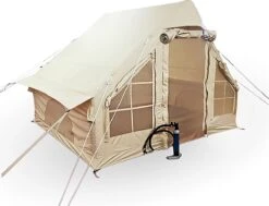 Opblaasbare Vier Persoons Tent Beige 300x200x210 Cm 25 Opblaasbare Vier Persoons Tent Beige 300x200x210 Cm -Buiten Kamperen 1200x920