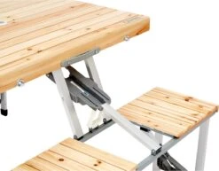 CAMPZ Fir Wood Picknicktafel, Bruin/grijs 15 CAMPZ Fir Wood Picknicktafel, Bruin/grijs -Buiten Kamperen 1200x937 4