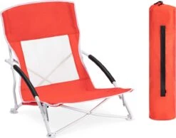 JEMIDI Lichtgewicht Inklapbare Draagbare Strandstoel - Opvouwbare Campingstoel Met Draagtas - Ademend En Comfortabel -Buiten Kamperen 1200x943 4