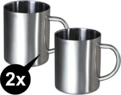 Merkloos RVS Beker-RVS Mok-Koffiebeker-Koffiemok-set 2 Stuks -Buiten Kamperen 1200x944 2