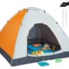 Relaxdays Strandtent Pop-up - Omkleedtent - 145x180 Cm - 2-3 Personen - Beachtent -compact - Oranje -Buiten Kamperen 1200x945