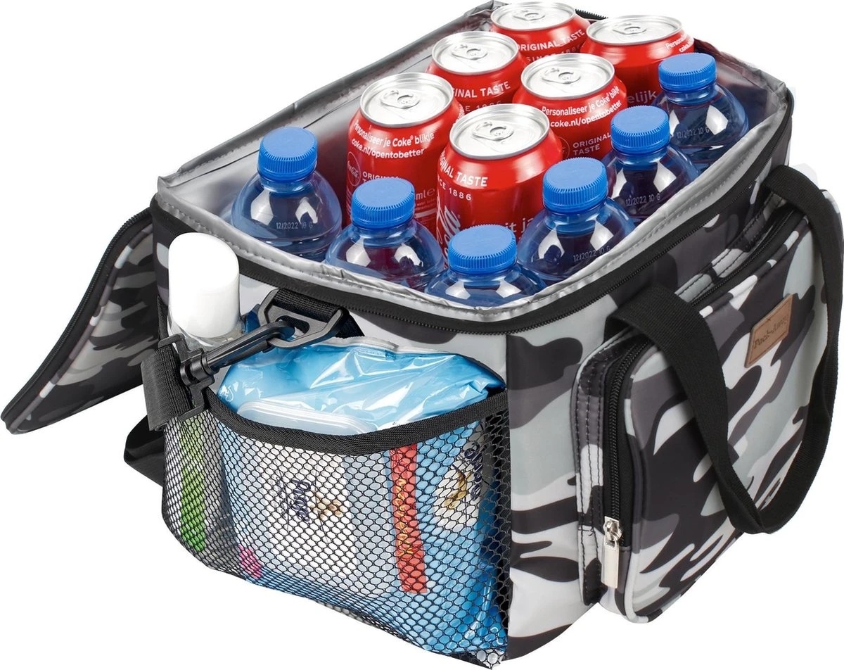 Packaway 4 Laags Geïsoleerde Koeltas - Lunchtas 15 Liter - Camouflage Grijs 6 Packaway 4 Laags Geïsoleerde Koeltas - Lunchtas 15 Liter - Camouflage Grijs - Afbeelding 4