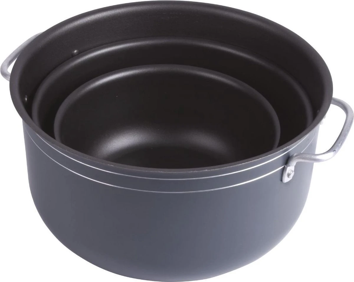 Bo-Camp Pannenset - Camping - 7-delig - Aluminium 4 Bo-Camp Pannenset - Camping - 7-delig - Aluminium - Afbeelding 2