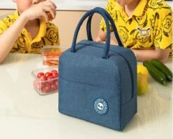 Merkloos Koeltas Lunch - Lunchtas Volwassenen - Kinderen - Lunchtrommel - Picknicktas - Koelzak - Coolbag - Waterdicht - Lunchtas - Koeltasje - Donker Blauw -Buiten Kamperen 1200x963 2