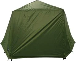 FisherPro Karpertent Met Stormcover – Vistent – Tent - Bescherming Tegen Zon En Wind – 100% Waterdichte Stormhoes – Met Handige Meeneemtas – Ook Geschikt Als Strandtent Of Festivaltent – Extra Veiligheid En Warmte Door Stormcover -Buiten Kamperen 1200x970
