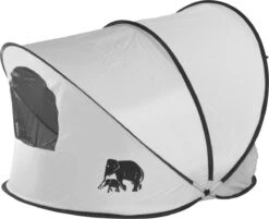 Deryan Luxe Pop Up Strandtent XXL - Anti-UV 50+ - Zilver -Buiten Kamperen 1200x978