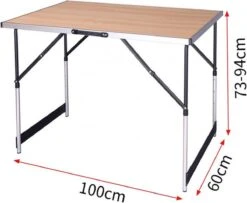 Kamyra® Campingtafel Inklapbaar - Kampeertafel, Partytafel - Opvouwbaar, Lichtgewicht & In Hoogte Verstelbaar - Aluminium/Hout 16 Kamyra® Campingtafel Inklapbaar - Kampeertafel, Partytafel - Opvouwbaar, Lichtgewicht & In Hoogte Verstelbaar - Aluminium/Hout -Buiten Kamperen 1200x984 1