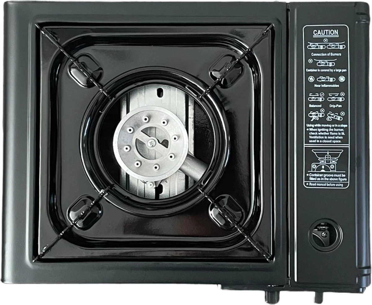 Camping Kooktoestel - Draagbaar Gasfornuis - Incl. 4x Gasflessen En Koffer 7 Camping Kooktoestel - Draagbaar Gasfornuis - Incl. 4x Gasflessen En Koffer - Afbeelding 5