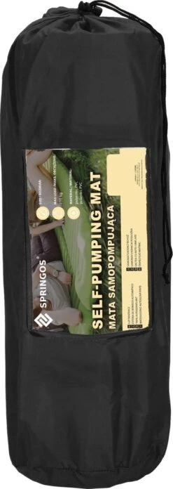 Springos Slaapmat | Zelfopblazend | 180 Cm | Inclusief Hoes | Zwart 34 Springos Slaapmat | Zelfopblazend | 180 Cm | Inclusief Hoes | Zwart -Buiten Kamperen 426x1200 2