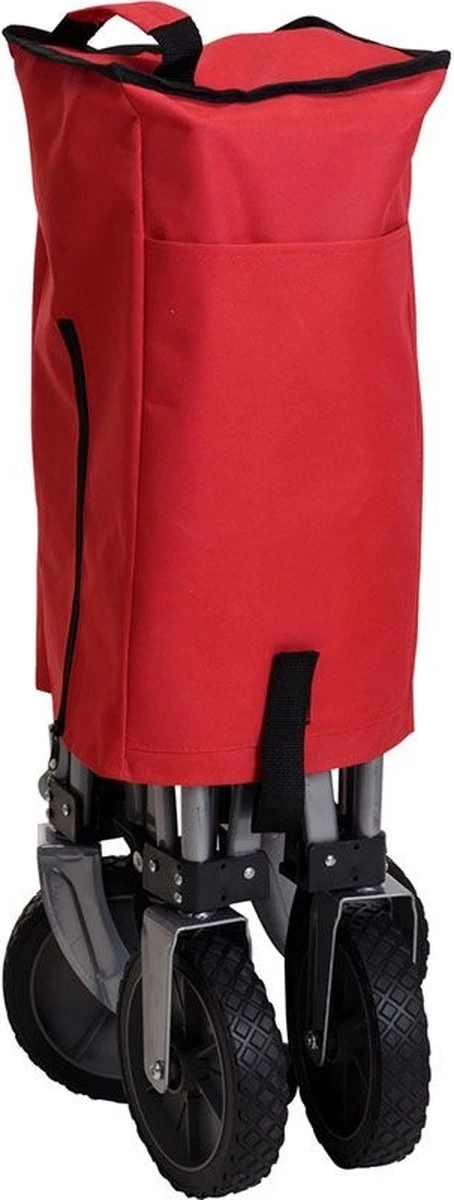 KOOPMAN Opvouwbare Bolderkar | Rood | 90 X 49 X 58 Cm 5 KOOPMAN Opvouwbare Bolderkar | Rood | 90 X 49 X 58 Cm - Afbeelding 3