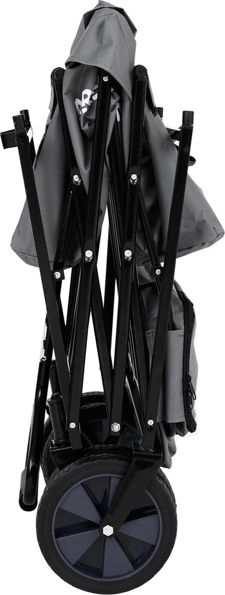 AREBOS Handwagen Vouwbare Dak Handwagen Vouwbare Trolley Uitrustingswagen Grijs 14 AREBOS Handwagen Vouwbare Dak Handwagen Vouwbare Trolley Uitrustingswagen Grijs - Afbeelding 12