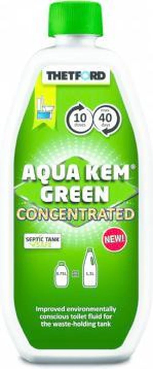 Thetford Aqua Kem Green - Concentrated - 0,75L 4 Thetford Aqua Kem Green - Concentrated - 0,75L - Afbeelding 2