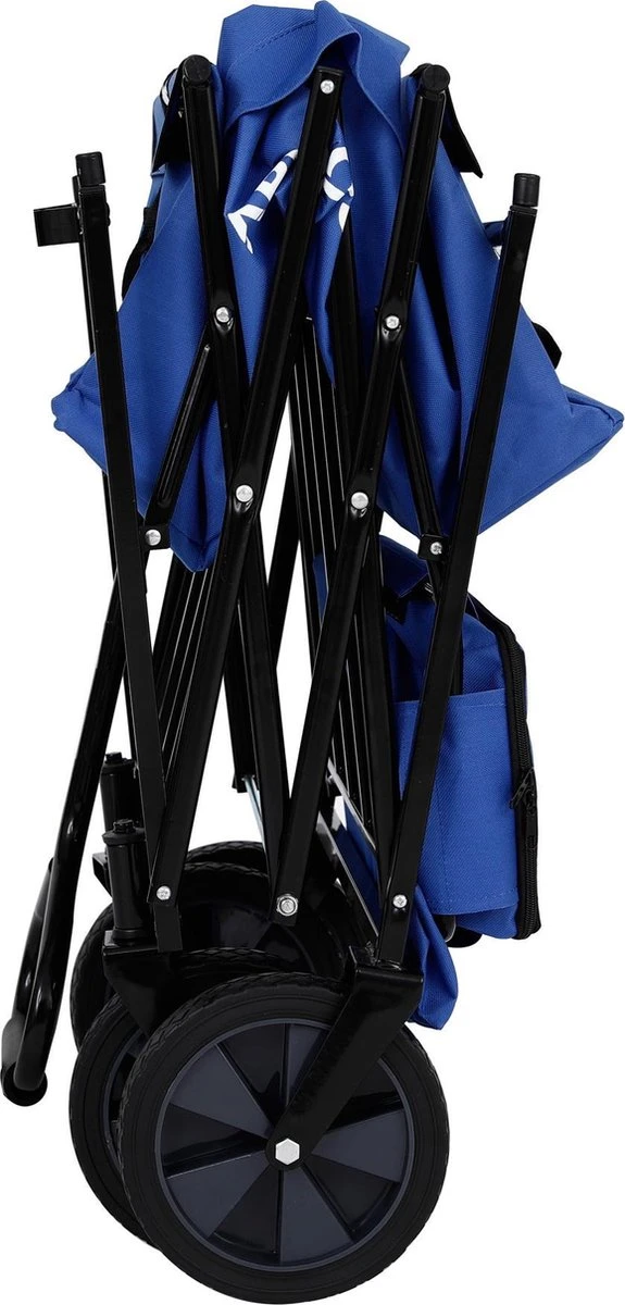 AREBOS Handwagen Vouwbare Dak Handwagen Vouwbare Trolley Uitrustingswagen Blauw 12 AREBOS Handwagen Vouwbare Dak Handwagen Vouwbare Trolley Uitrustingswagen Blauw - Afbeelding 10