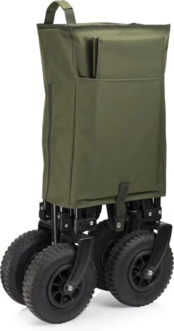 Campart Bolderkar HC-0915 - Opvouwbaar - Bolderwagen Met Stevig Harmonicaframe - Inclusief Opbergtas En Bodemplaat - Groen -Buiten Kamperen 631x1200