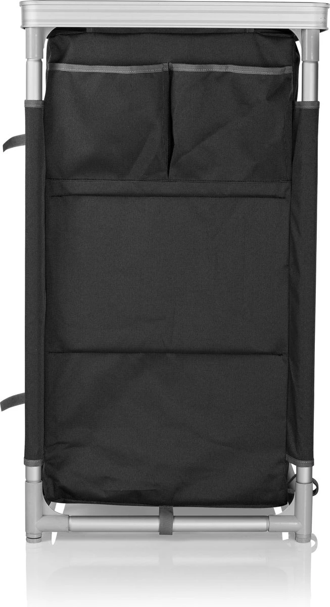 Campart Campingkeuken KI-0734 - Campingkast Groot - 4 Verstelbare Poten - Opvouwbaar En Lichtgewicht - Inclusief Opbergtas - Grijs 6 Campart Campingkeuken KI-0734 - Campingkast Groot - 4 Verstelbare Poten - Opvouwbaar En Lichtgewicht - Inclusief Opbergtas - Grijs - Afbeelding 4