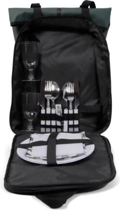 Norländer Picknick Rugtas - Koeltas - Inclusief Bestek - Groen 12 Norländer Picknick Rugtas - Koeltas - Inclusief Bestek - Groen -Buiten Kamperen 687x1200