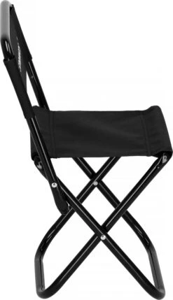 Springos Campingstoel | Kampeerstoel | Vouwstoel | Klapstoel | Zwart -Buiten Kamperen 691x1200