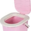 Branq Toiletemmer Draagbaar Met Deksel - 15,5L - Roze -Buiten Kamperen 713x1200 3