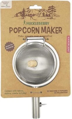 Kikkerland Huckleberry Popcorn Maker - Maak Je Eigen Popcorn - Popcornpan - Kampvuur - Buitenspeelgoed - Buitenspelen - Kamperen -Buiten Kamperen 725x1200