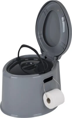 Bo-Camp Draagbaar Camping Toilet - 7 Liter - Grijs -Buiten Kamperen 736x1200