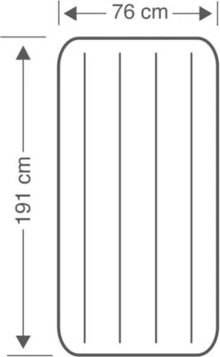 Intex Luchtbed - Downy - Formaat: Cot - B76 X L191 X H25 Cm - Ingebouwde Voetpomp- Met Reparatieset 15 Intex Luchtbed - Downy - Formaat: Cot - B76 X L191 X H25 Cm - Ingebouwde Voetpomp- Met Reparatieset -Buiten Kamperen 740x1200