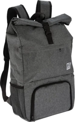 Merkloos Rugtas/rugzak Grijs - 30 X 12 X 60 Cm - 20 Liter - Met Koel Voorvakje - Koelrugzak -Buiten Kamperen 743x1200