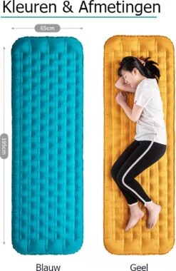 Naturehike® 3D Luchtmatras Premium - Comfortabel R-waarde 2.0 - Extra Dikke Slaapmat - Luchtbed Kamperen - Opblaasbaar Matras - Lichtgewicht - Outdoor - Camping -Buiten Kamperen 780x1200 2
