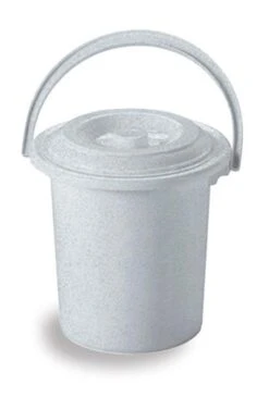 Curver Camping Toiletemmer - Met Deksel - 5 L - Ø 23,5 Cm - Lichtgrijs -Buiten Kamperen 812x1200 2