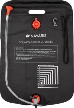 Navaris Campingdouche Op Zonne-energie - 20 Liter - Verwarmbare Camping Douchezak Met Douchekop, Slang En Kraan - Ideaal Voor Reizen En Kamperen -Buiten Kamperen 821x1200 1