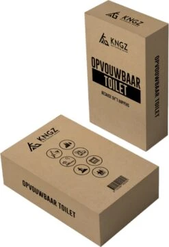 KNGZ Outdoor Gear – Camping Toilet – Nieuw Model – Biologisch Afbreekbare Zakjes – Opvouwbare Camping Toilet Met Deksel – Camping Toilet Hoge Zit – Draagbare WC Emmer Volwassen – Draagbaar Mobiel Potje – Nachtemmer – Opvouwbaar Toilet – Kamperen -Buiten Kamperen 821x1200 2