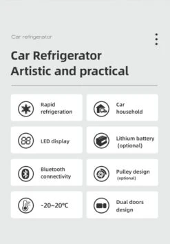 Alpicool 55L - Koelkast/vriezer - 12V-24V/230V - Compressor - APP - Voor Auto En Huis - Outdoor Camping Benodigdheden -Buiten Kamperen 837x1200 1